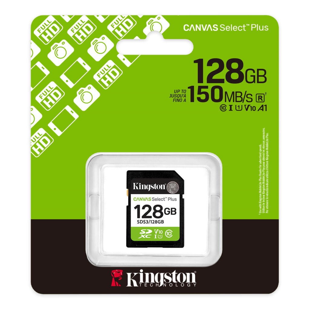 Карта пам'яті Kingston 128GB SDXC class 10 UHS-I V10 A1 Canvas Select Plus (SDS3/128GB) - изображение 3
