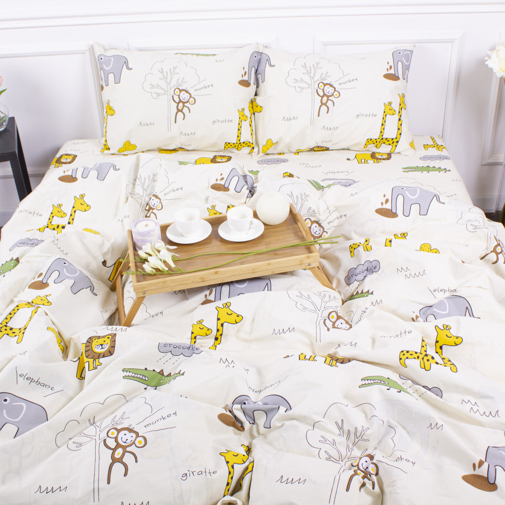 Простирадло MirSon Бязь 17-0132 Lion King 200x220 см (2200005590621) - зображення 5