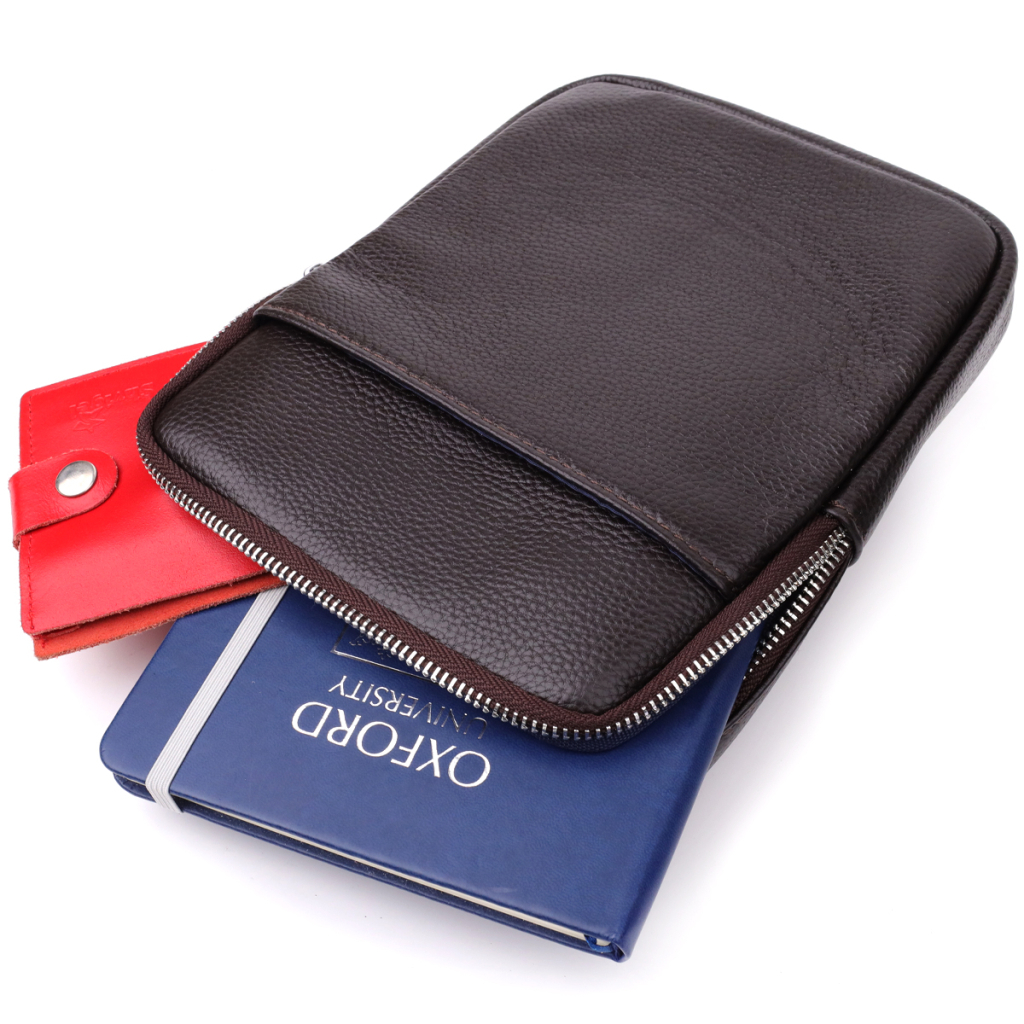 Сумка Vintage З натуральної шкіри Коричнева (22863) - зображення 8