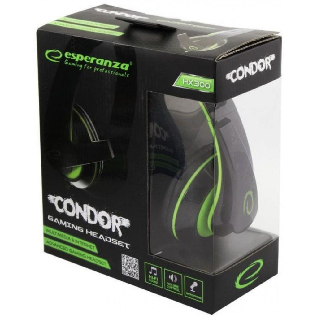 Навушники Esperanza EGH300B Green (EGH300G) - зображення 4