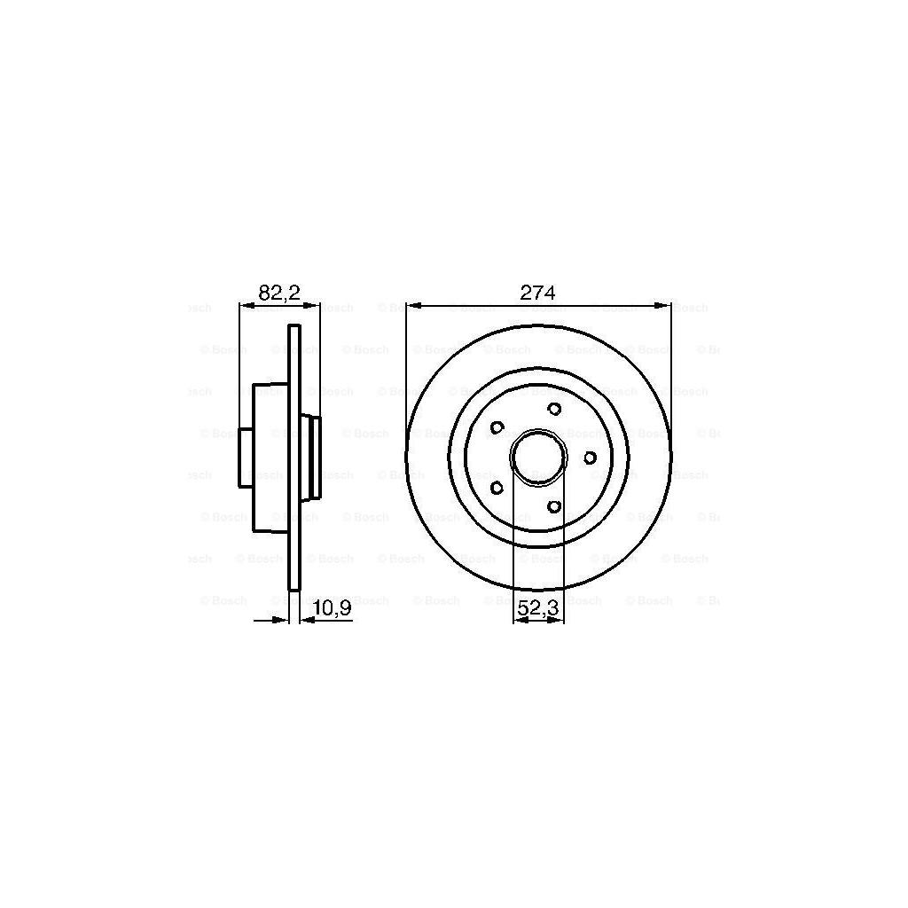 Гальмівний диск Bosch 0 986 478 744 - зображення 5