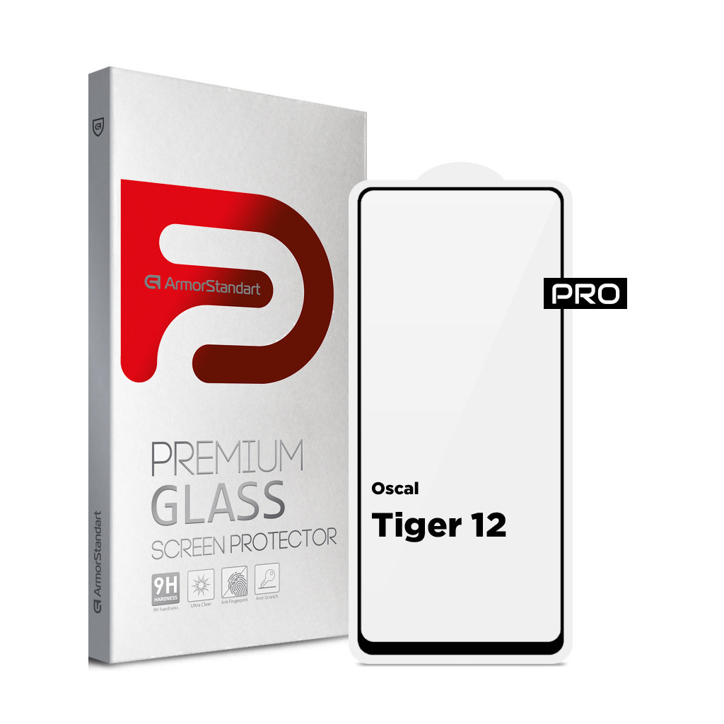 Скло захисне Armorstandart Pro Oscal Tiger 12 Black (ARM75106) - зображення 1