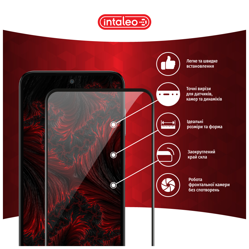 Скло захисне Intaleo Full Glue Samsung M35 Black (1283126593864) - зображення 3