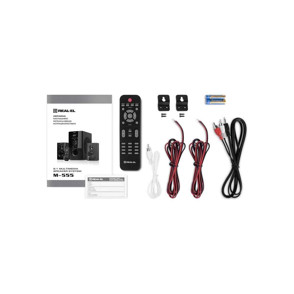 Акустична система REAL-EL M-555 Black (EL121300013) - зображення 6