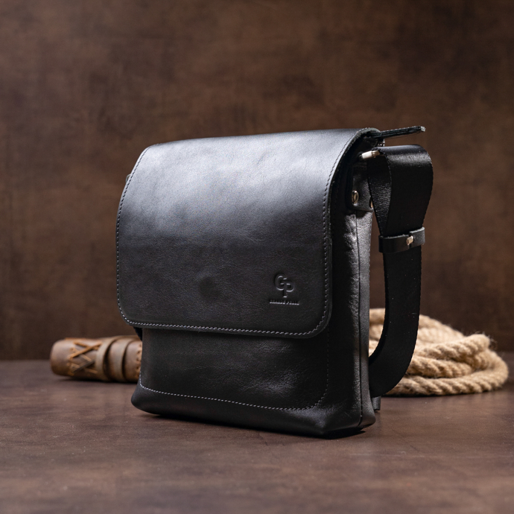 Сумка Grande Pelle У гладкій шкірі Чорна (11333) - зображення 9