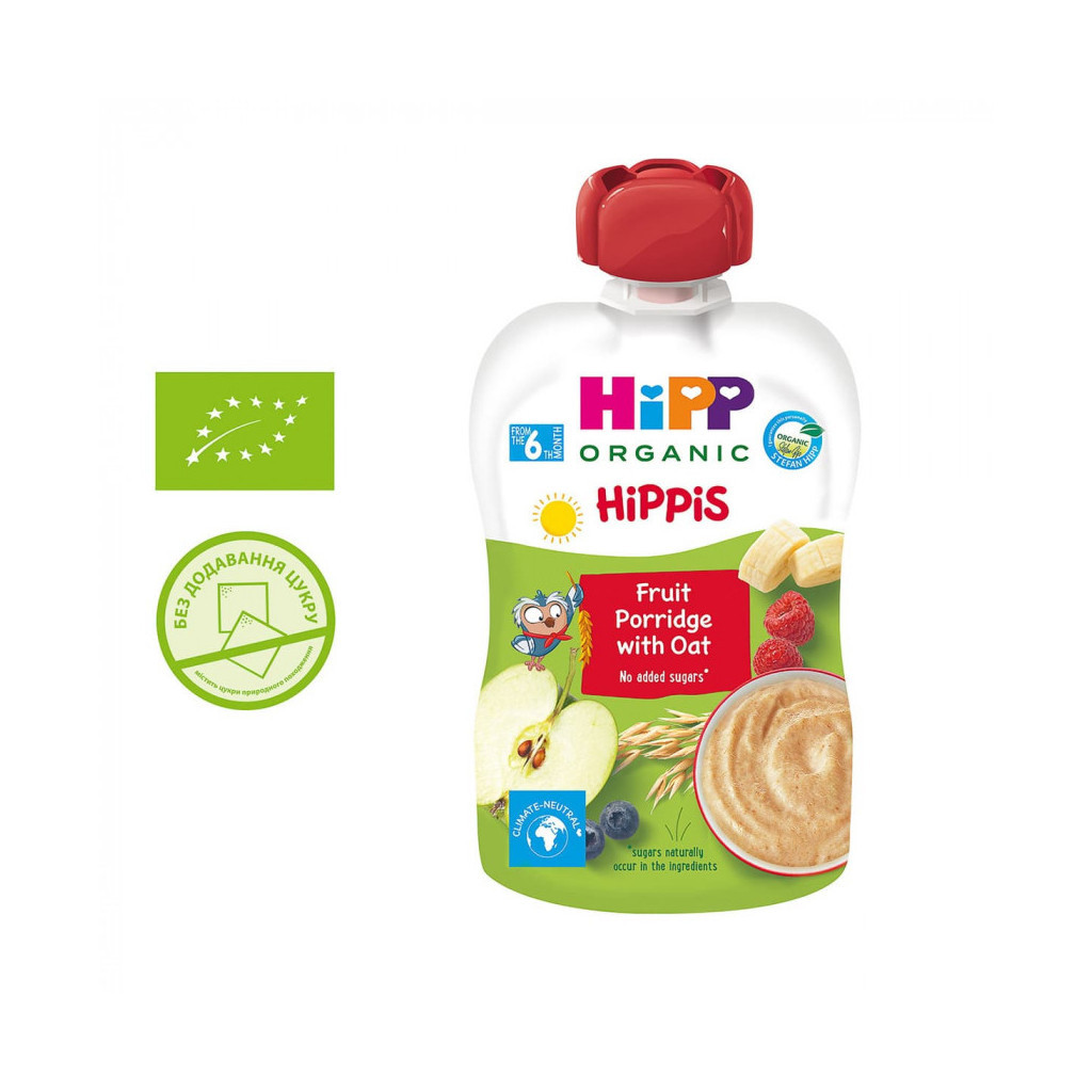 Дитяче пюре HiPP Фруктова каша вівсяна 100 гр (9062300138280) - зображення 1