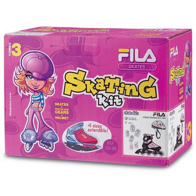 Роликові ковзани Fila 010617155 J-ONE G COMBO 3 SET BLK/GRY/PN S 28-32 2018 (8026473377793) - зображення 4
