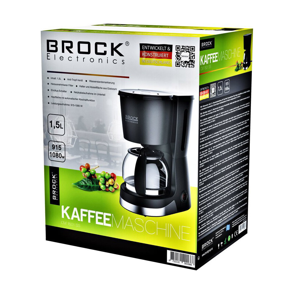 Крапельна кавоварка Brock CM 1501 SS - зображення 2