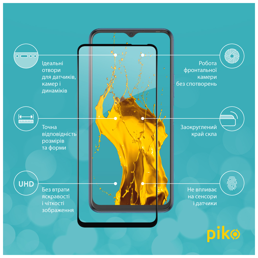 Скло захисне Piko Full Glue Tecno Spark 8p (1283126533112) - зображення 3