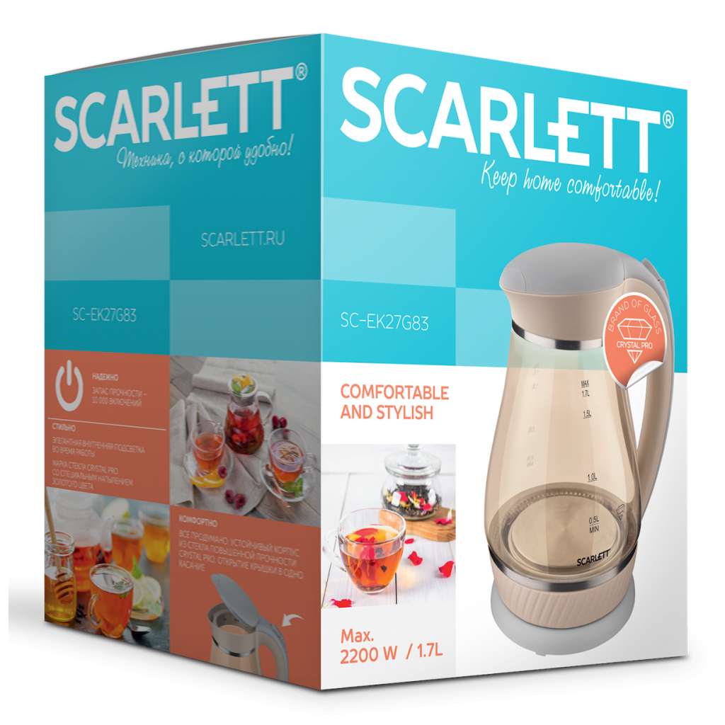 Електрочайник Scarlett SC-EK27G83 - зображення 3