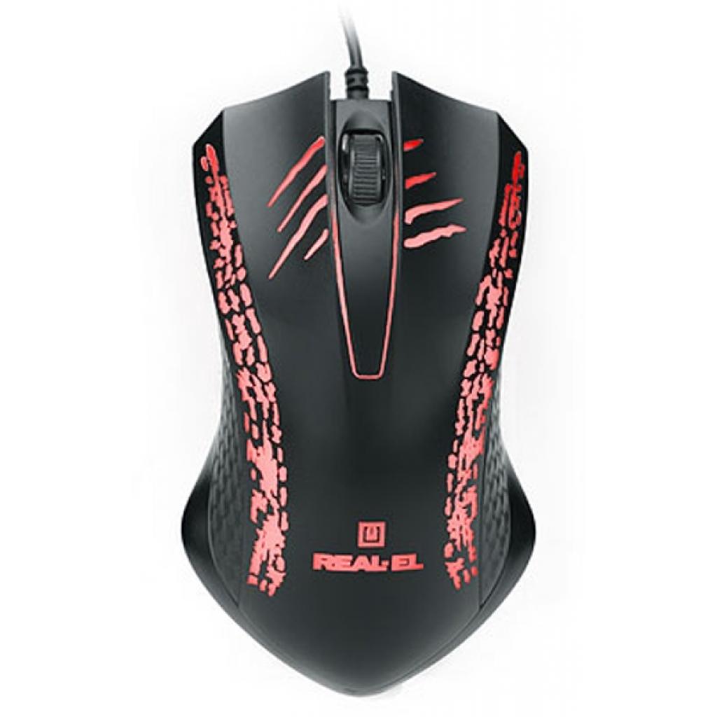 Мишка REAL-EL RM-503 Black - зображення 2