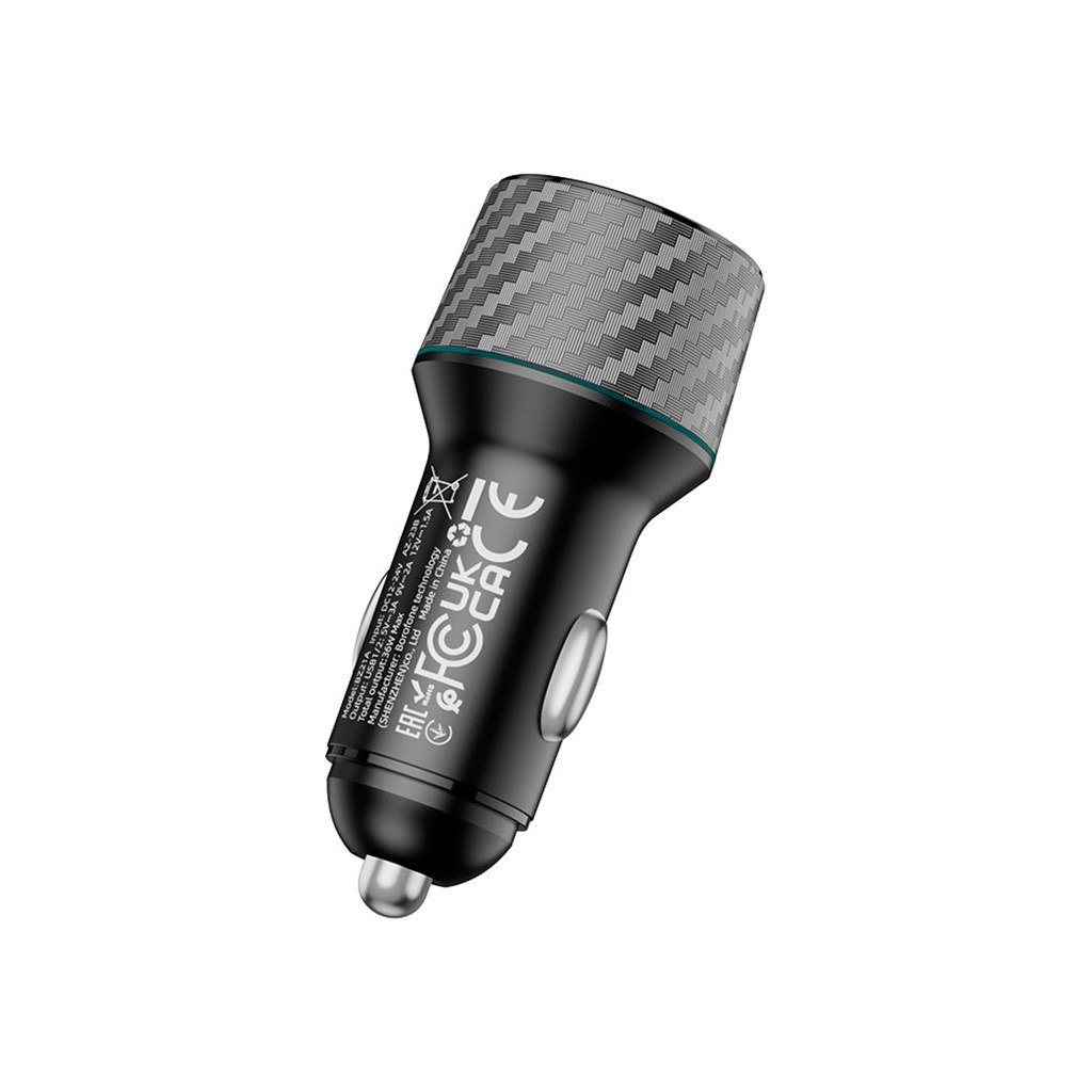 Зарядний пристрій BOROFONE BZ21A 2 x USB Black (BZ21AB) - зображення 4