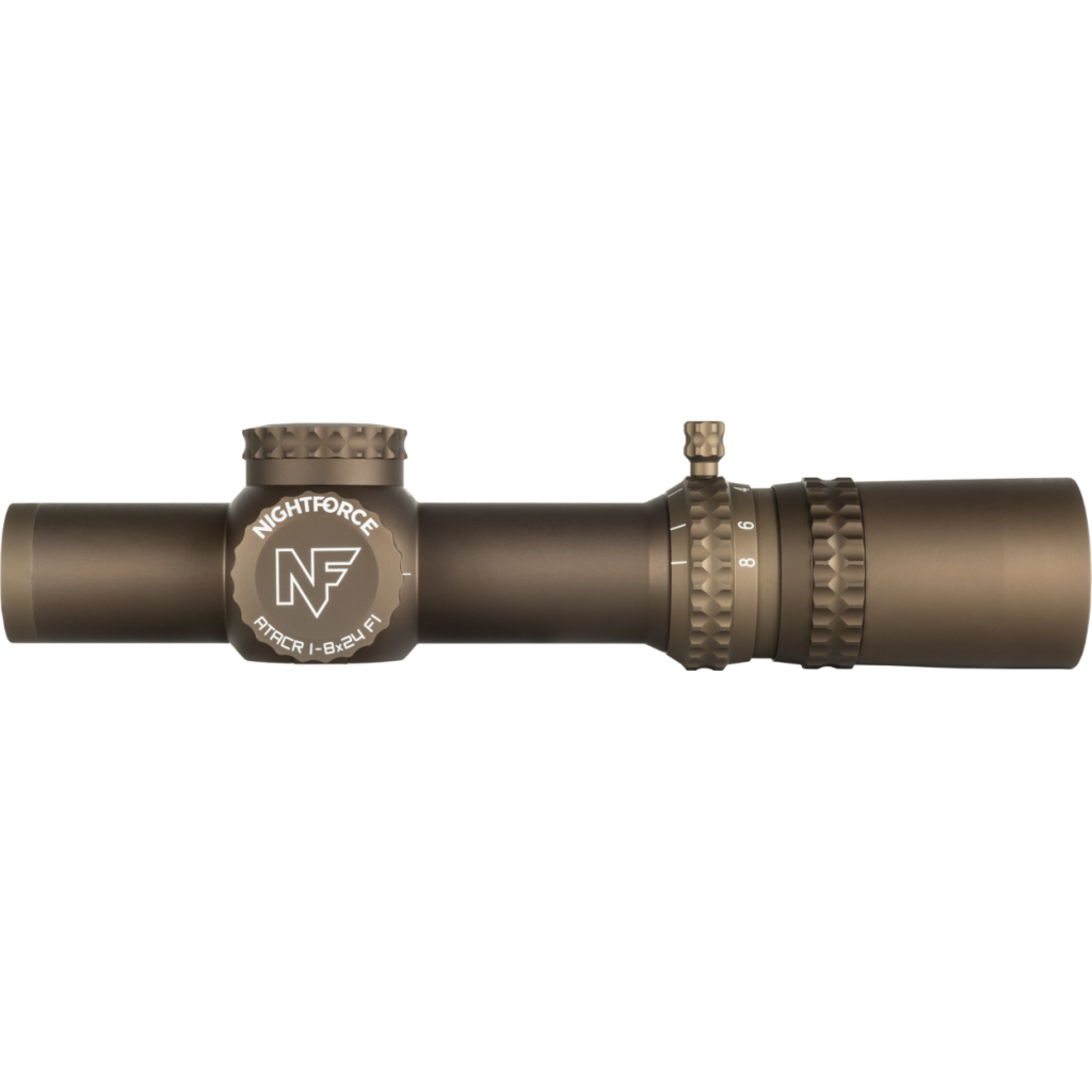 Оптичний приціл Nightforce ATACR 1-8x24 F1 0.1Mil сітка FC-DMX з підсвічуванням. Dark Earth (C672) - зображення 1