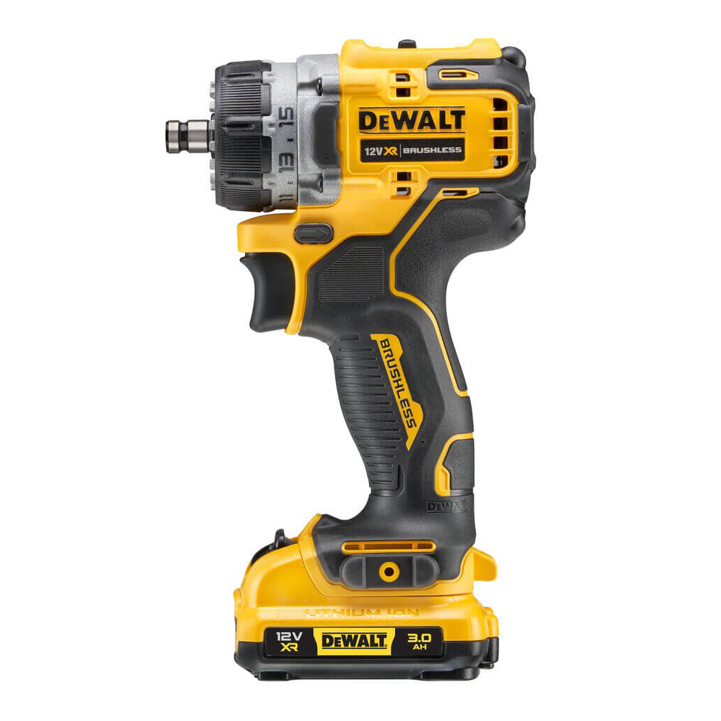Шуруповерт DeWALT XR Li-Ion 12V, 2x3Ah, зі змінними насадками, 57.5 Нм, 0-425/0-1500 об/хв, 0.7, TSTAK (DCD703L2T) - зображення 6