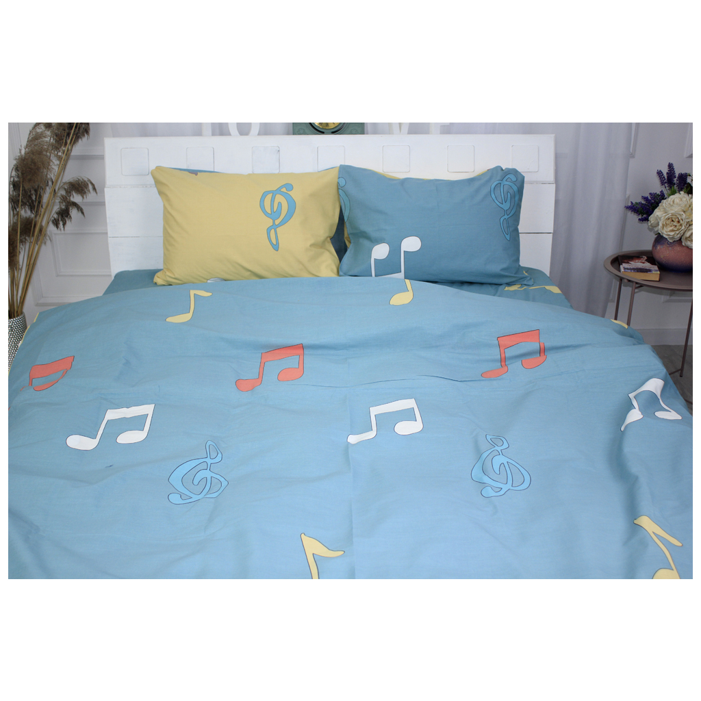 Постільна білизна MirSon Бязь Premium 17-0421 Music Сімейна (2 x 160x220) (2200002949613) - зображення 3