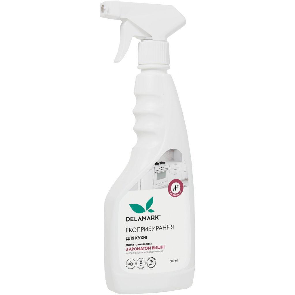Спрей для чищення кухні DeLaMark з ароматом вишні 500 мл (4820152330680) - зображення 1
