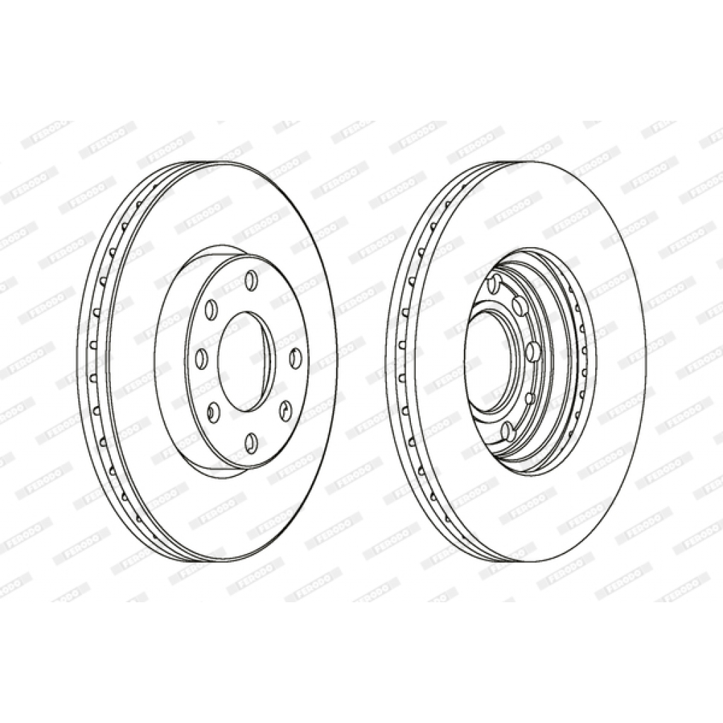 Гальмівний диск FERODO DDF1041 - зображення 1