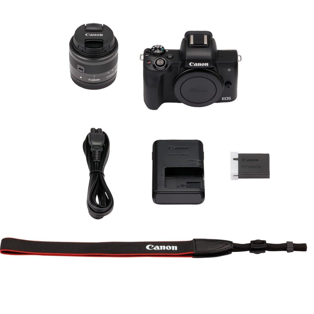 Цифровий фотоапарат Canon EOS M50 15-45 IS STM Kit black (2680C060) - зображення 12
