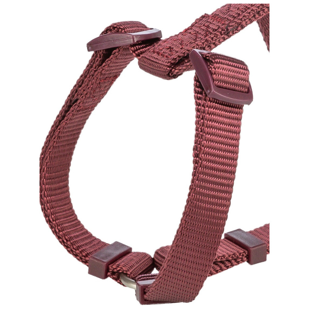 Шлея для собак Trixie Premium H-harness M-L 52-75 см 20 мм Бордова (4053032672895) - зображення 2