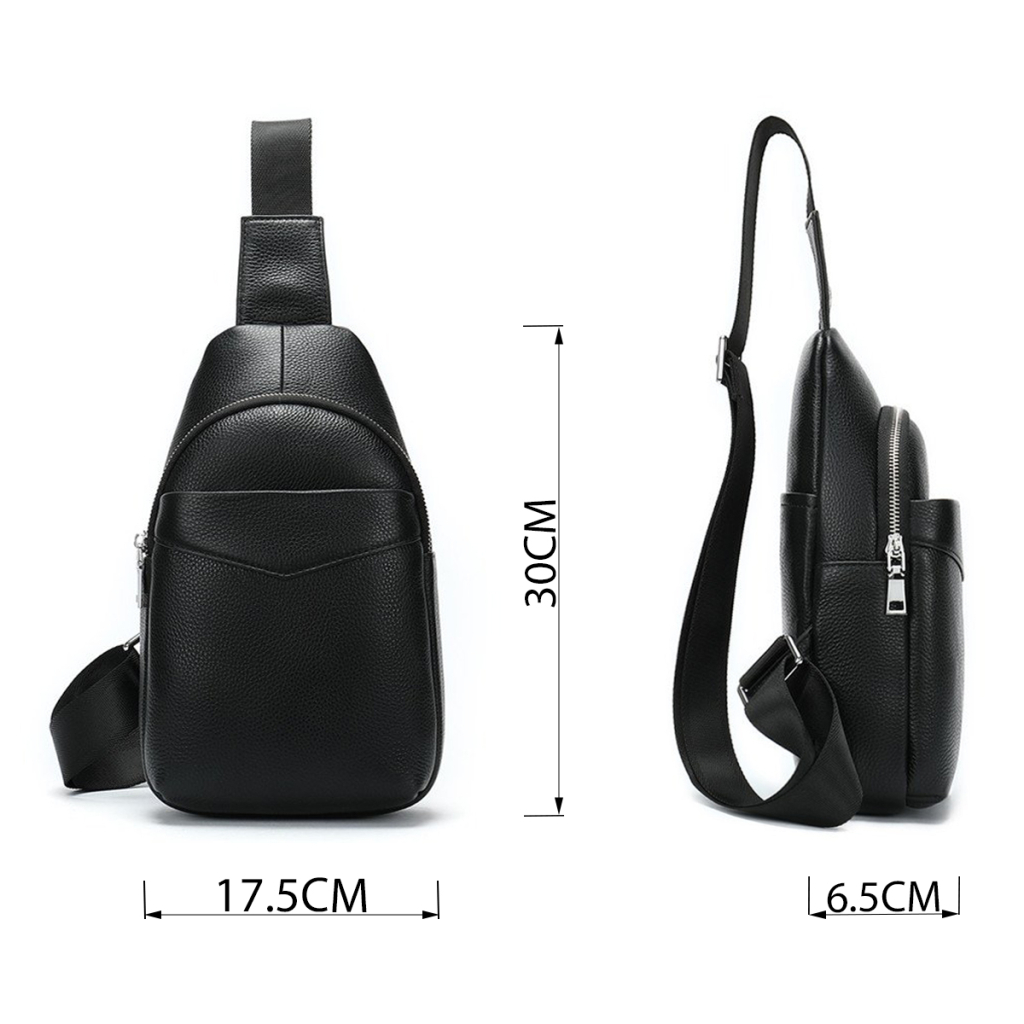 Сумка Vintage Через плече чоловіча Чорна (14857) - зображення 3