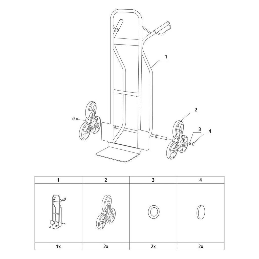 Візок вантажний Stanley до 200кг, розмір платформи 30.5х24см, вага 13,8 кг (SXWT-HT523) - зображення 4
