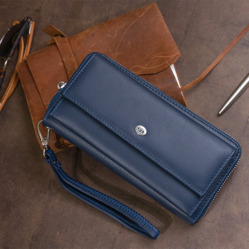 Гаманець ST Leather Темно-синій (19296) - изображение 11