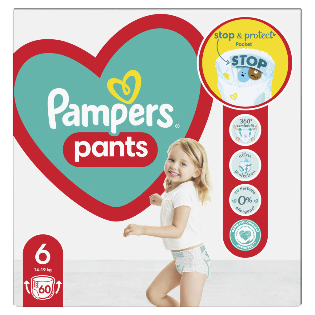 Підгузки Pampers трусики Pants Extra Large Розмір 6 (15+ кг), 60 шт (8001090995179_8006540068526) - зображення 2