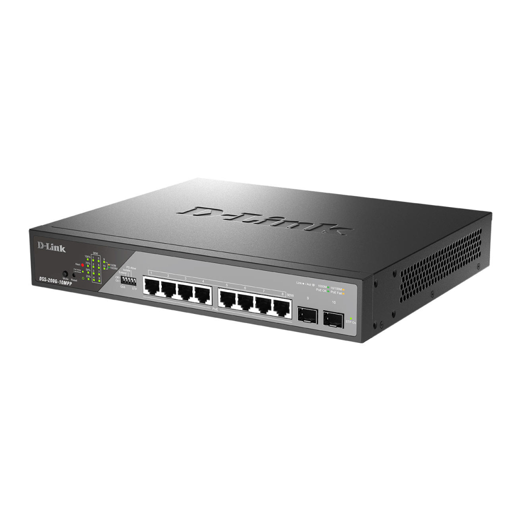 Комутатор мережевий D-Link DSS-200G-10MPP - зображення 3