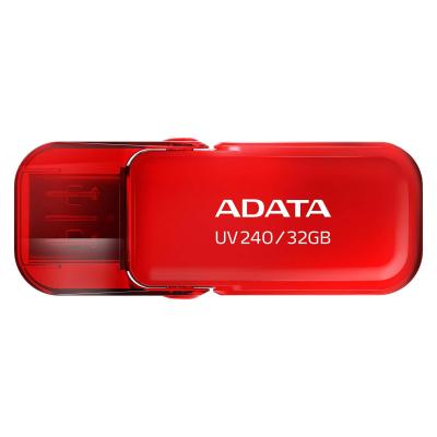 USB флеш накопичувач ADATA 32GB UV240 Red USB 2.0 (AUV240-32G-RRD) - зображення 1