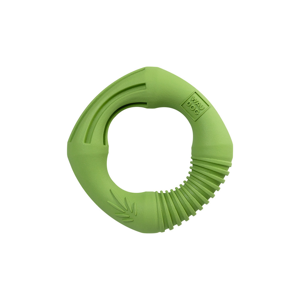 Іграшка для собак WAUDOG Fun Natural Кільце 12 см зелена (621218) - изображение 3