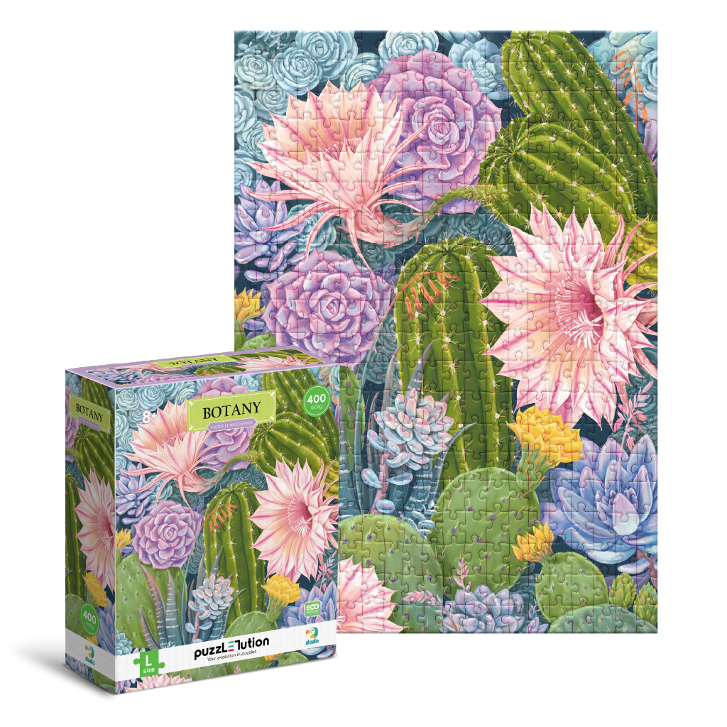 Пазл DoDo Easy-L Ботаніка. Кактуси та сукуленти (300613) - picture 2