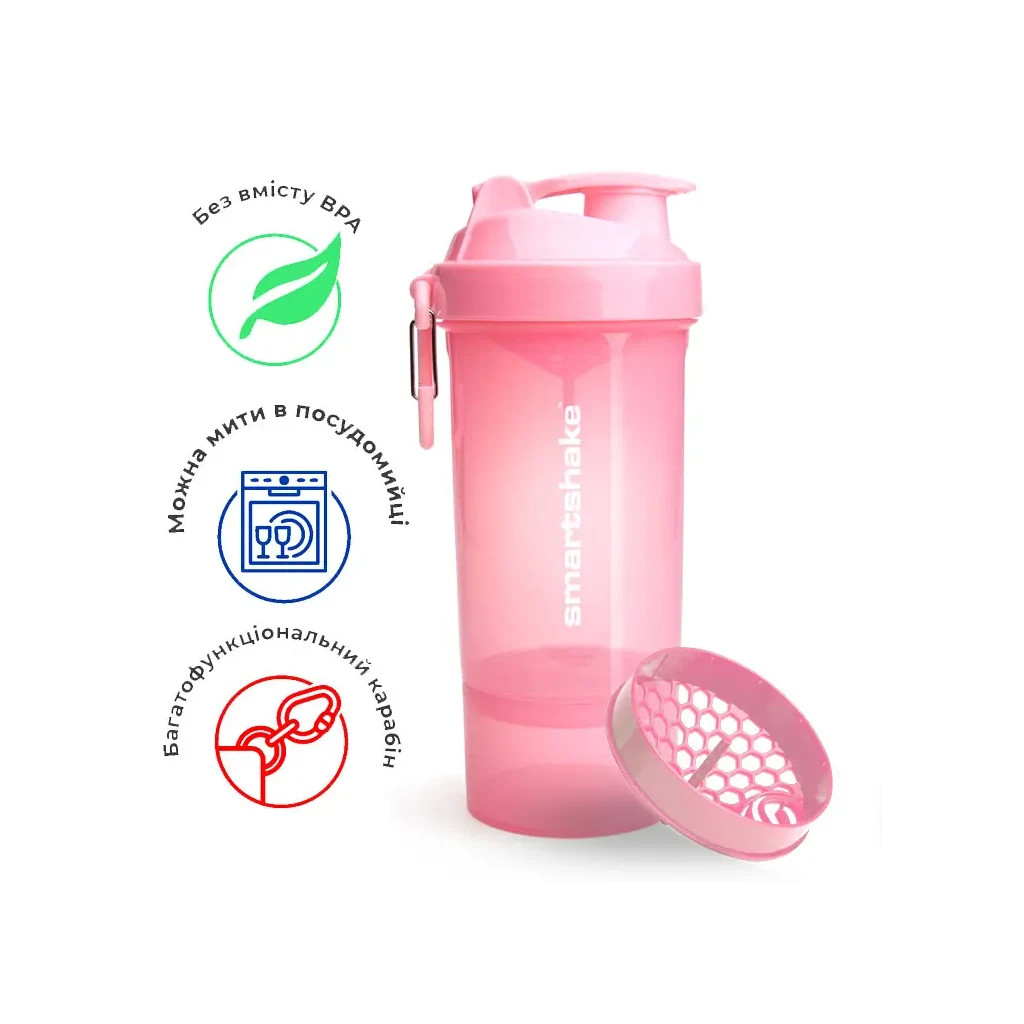 Шейкер спортивний SmartShake Original2GO One 800ml Light Pink (10581202) - зображення 11