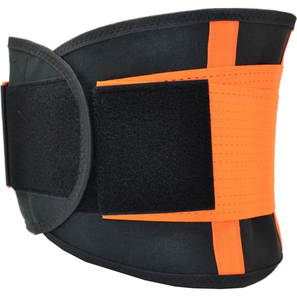 Пояс компресійний MadMax MFA-277 Slimming and Support Belt black/neon orange M (MFA-277-ORG_M) - зображення 5