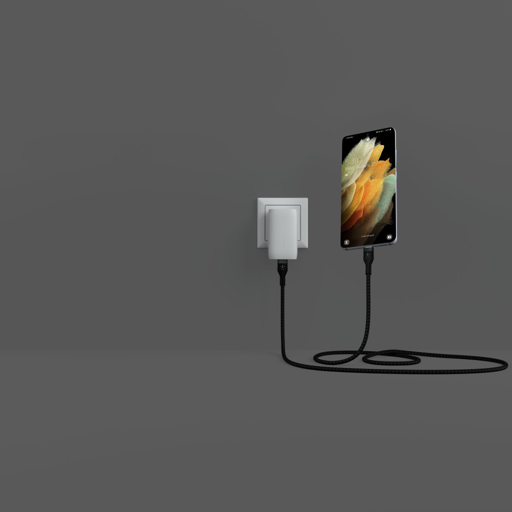 Дата кабель USB-C to USB-C 1.0m Belkin (CAB011BT1MBK) - зображення 4