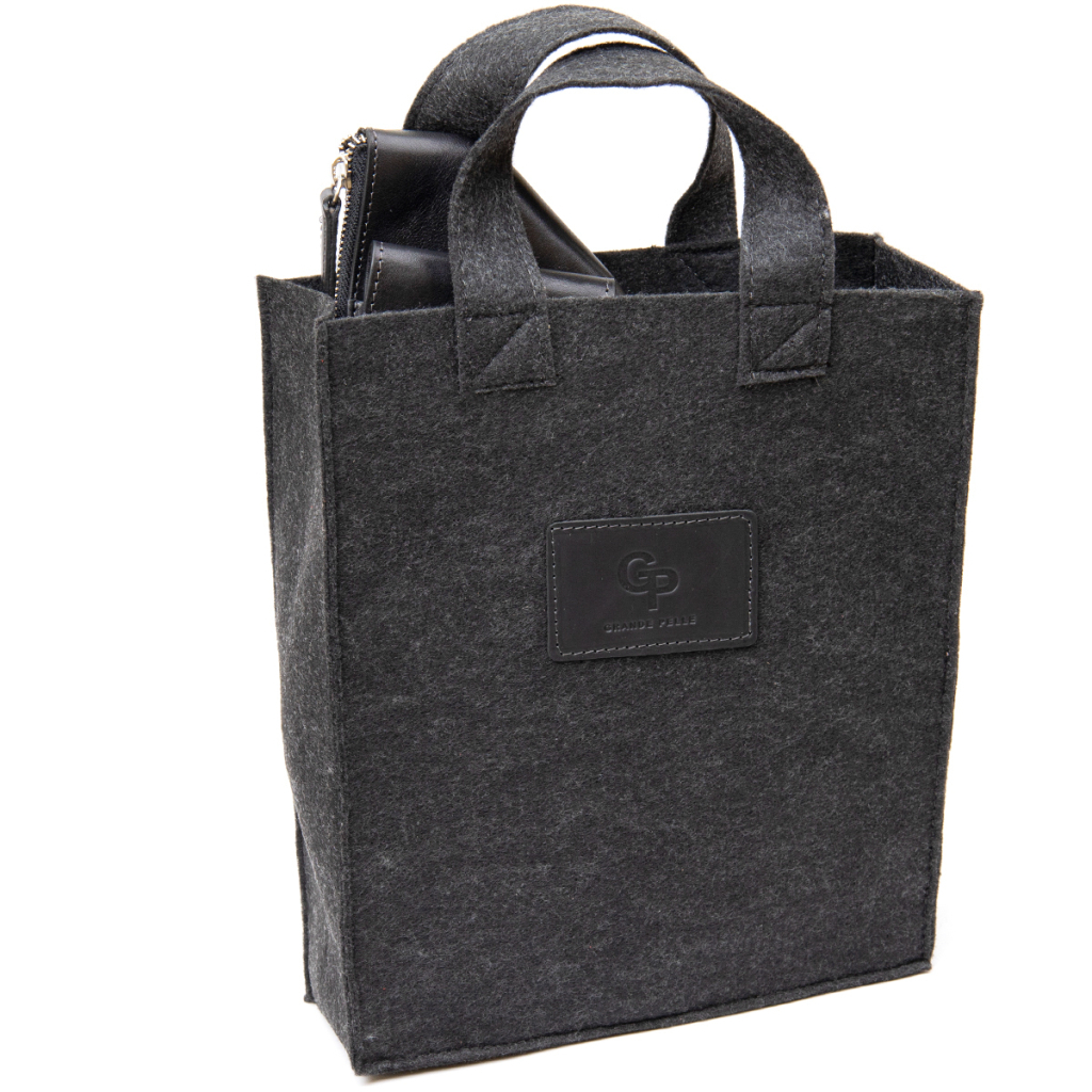 Сумка Grande Pelle Шкіряна через плече Чорна (11439) - зображення 7