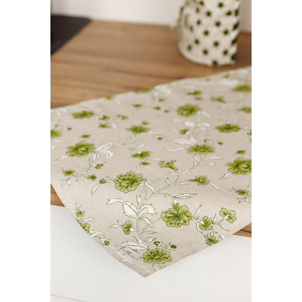 Серветка на стіл Прованс Квіти зелений Господиня 35х45 см (4823093451858) - зображення 5