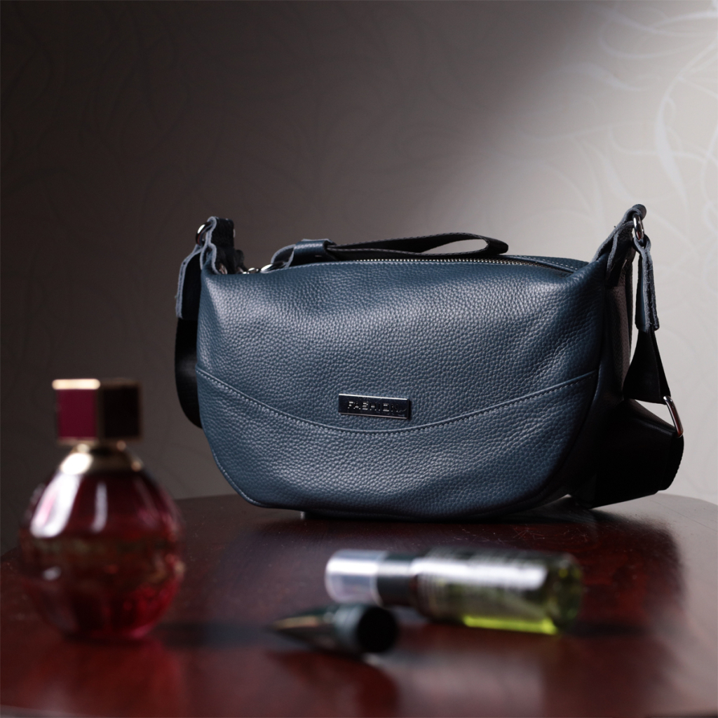 Сумка Vintage З натуральної шкіри Синя (22617) - зображення 11