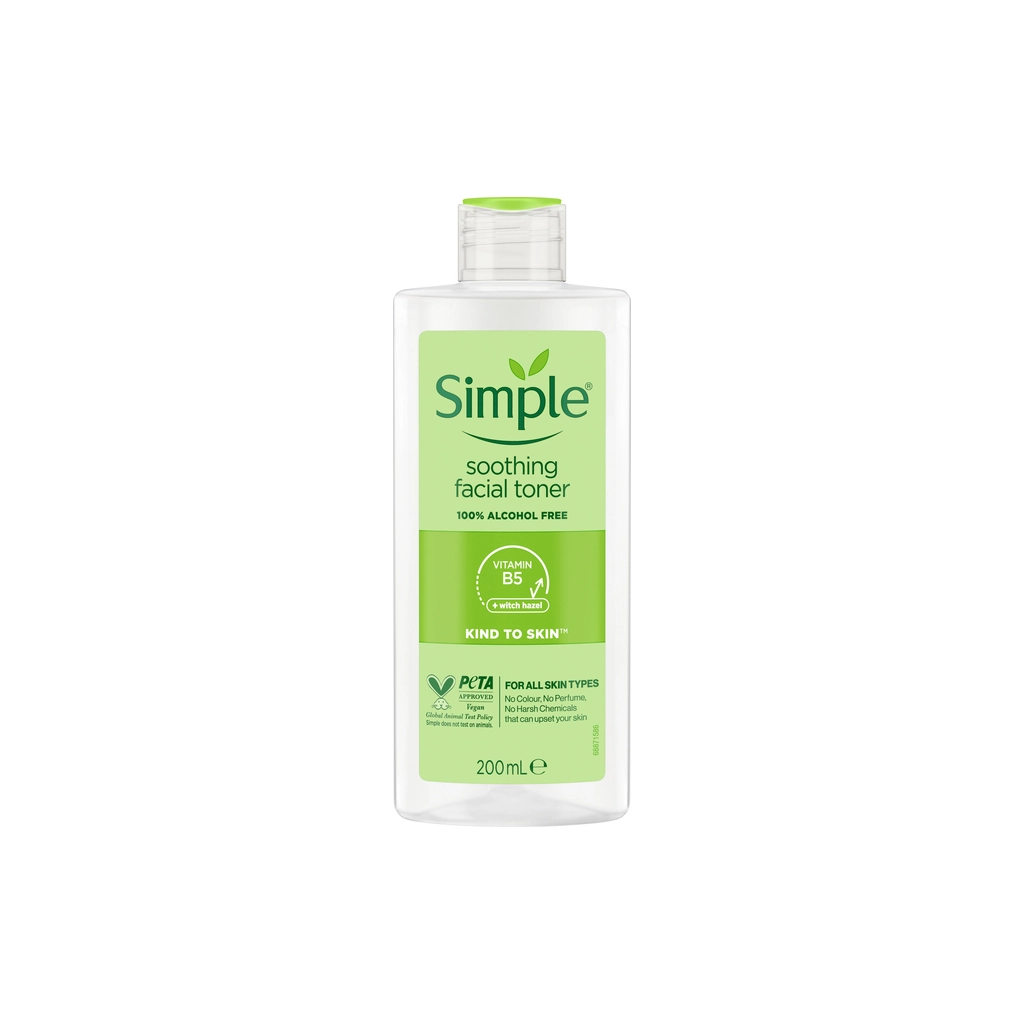 Тонік для обличчя Simple Soothing Facial Toner Заспокійливий 200 мл (5011451103856) - зображення 1
