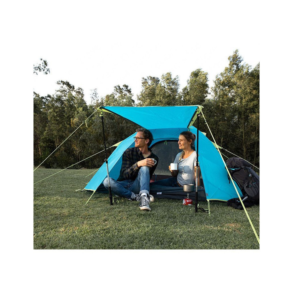 Намет Naturehike тримісний P-Series NH18Z033-P 210T/65D блакитний (6975641887331) - зображення 4