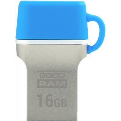 USB флеш накопичувач Goodram 16GB ODD3 Dual Drive Blue USB 3.0 Type C (ODD3-0160B0R11) - зображення 1