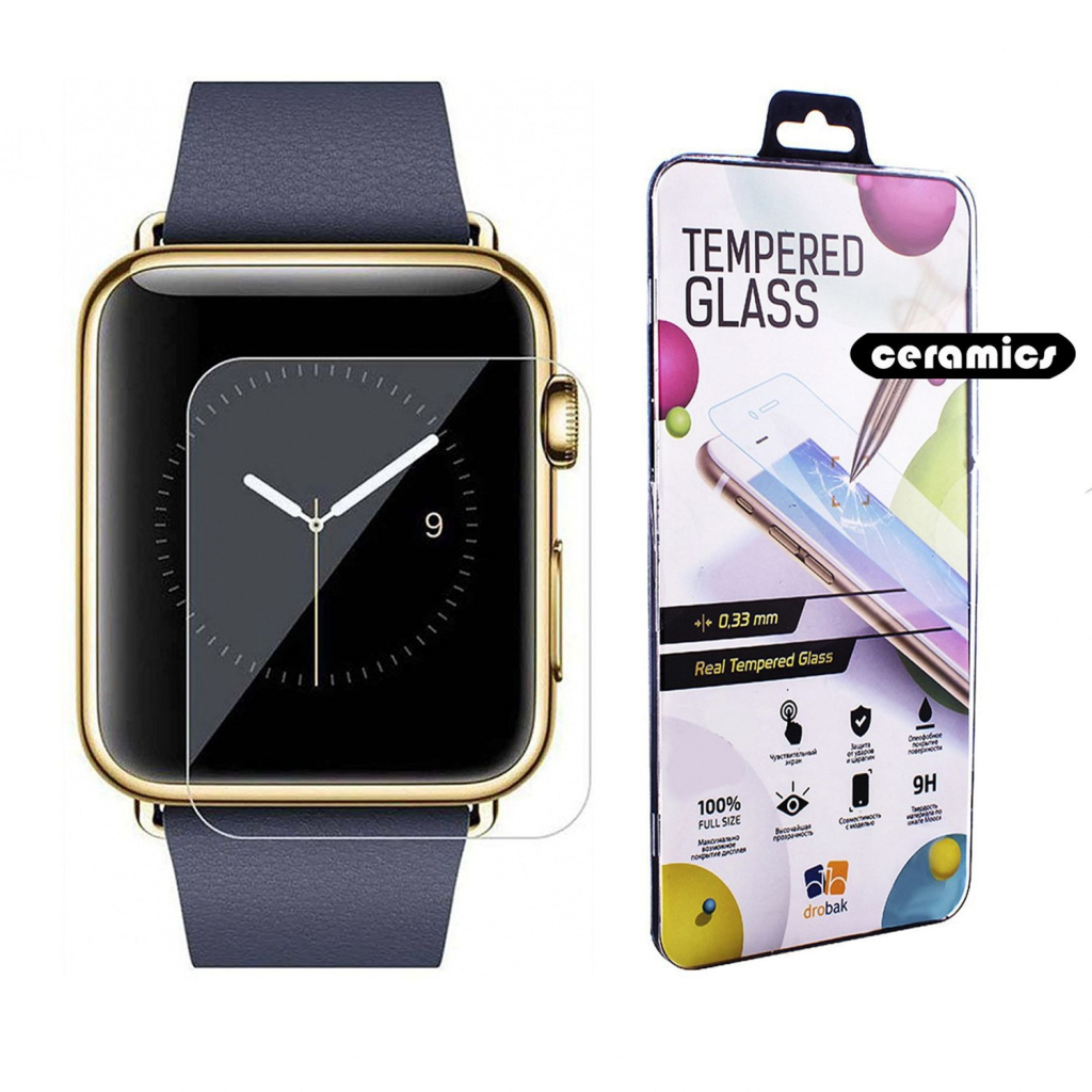 Плівка захисна Drobak Ceramics Apple Watch Series 3 38mm (2 шт) (313101) - зображення 1