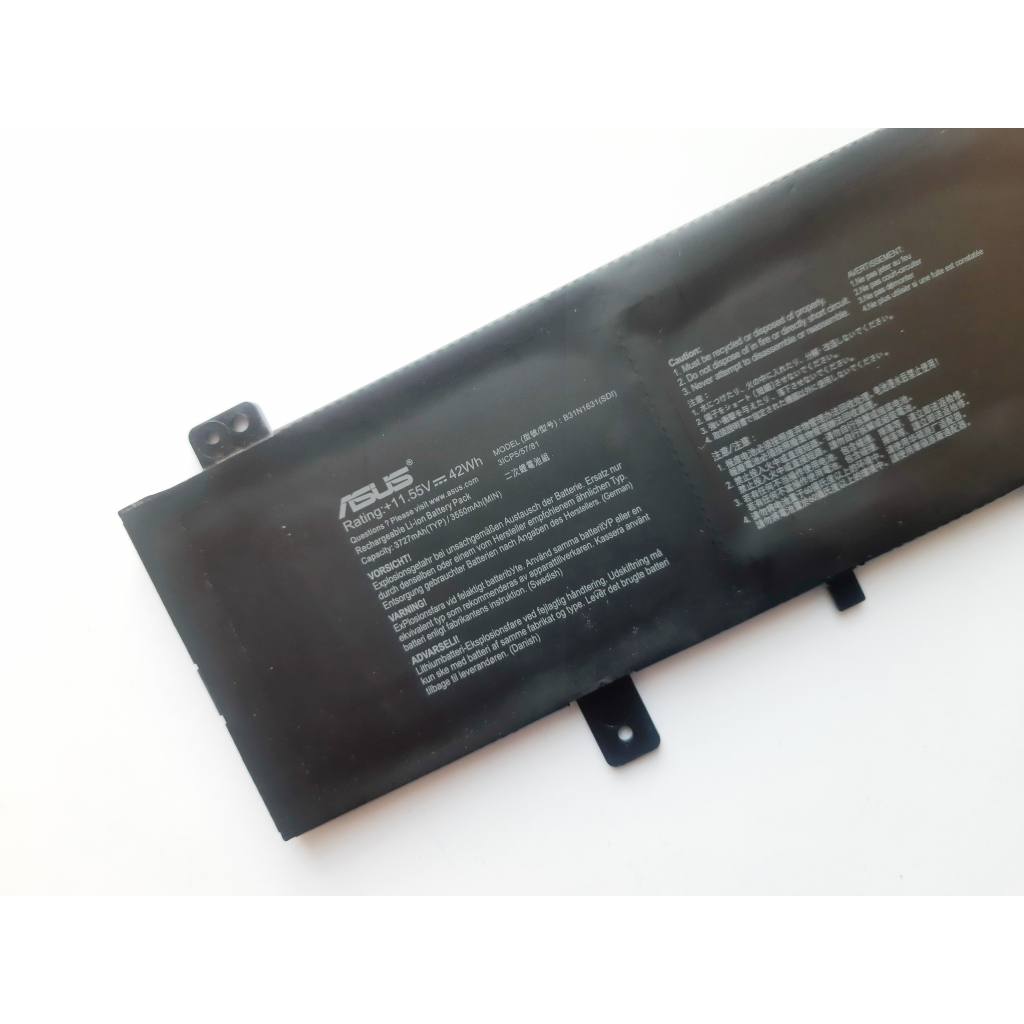 Акумулятор до ноутбука ASUS X505 B31N1631, 3727mAh (42Wh), 3cell, 11.55V, Li-ion (A47583) - зображення 3