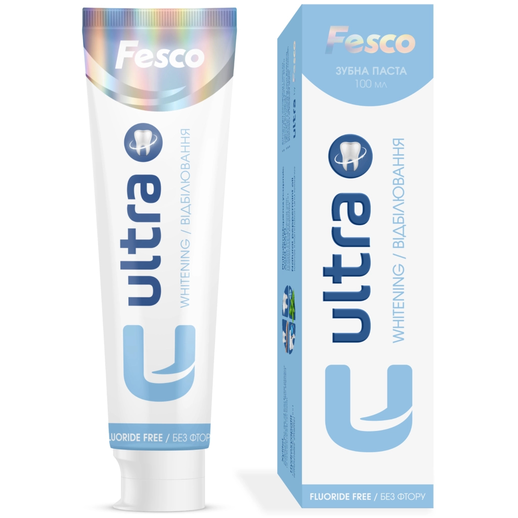 Зубна паста Fesco Ultra Whitening Відбілювання 100 мл (4820204701970) - изображение 2