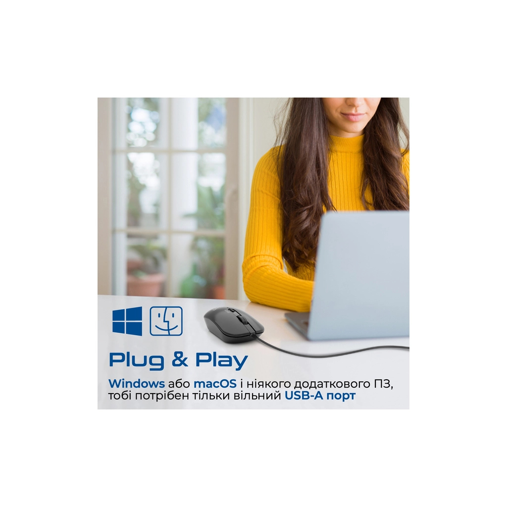Мишка Promate CM-2400 USB Black (cm-2400.black) - зображення 7