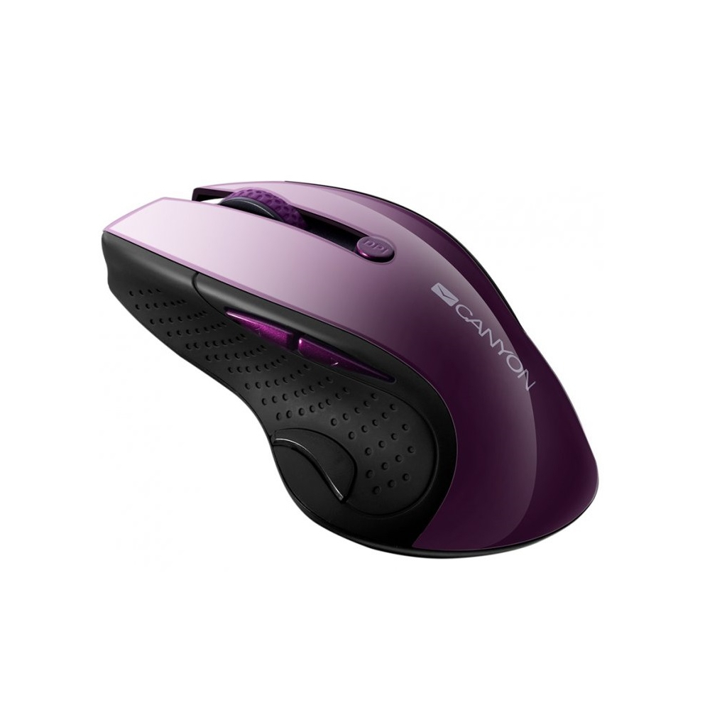 Мишка Canyon CNS-CMSW01P Wireless Purple/Black (CNS-CMSW01P) - зображення 3