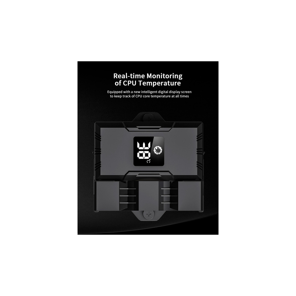 Кулер до процесора Gamemax Gamma 90 Digital BK - зображення 9