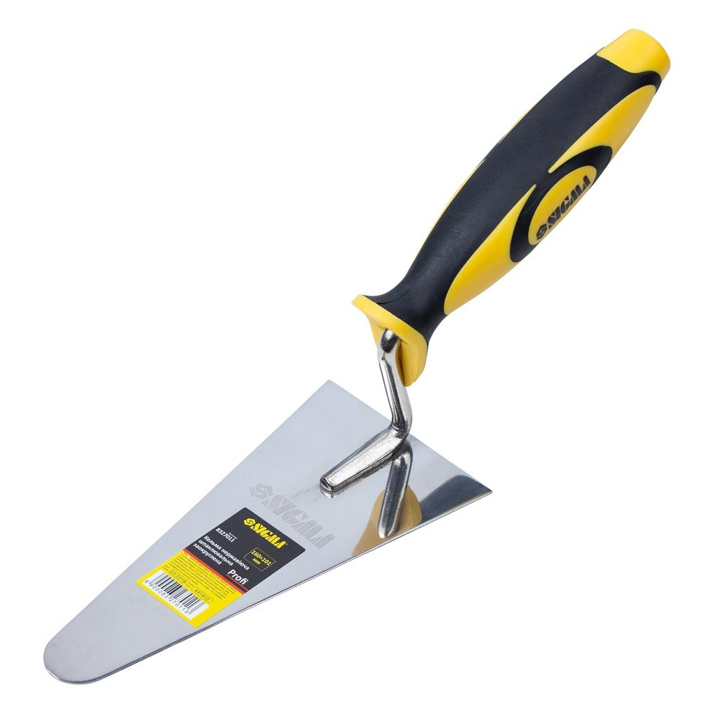 Кельма Sigma нержавіюча шпаклювальна закруглена Profi 160x101мм (8327011) - зображення 1