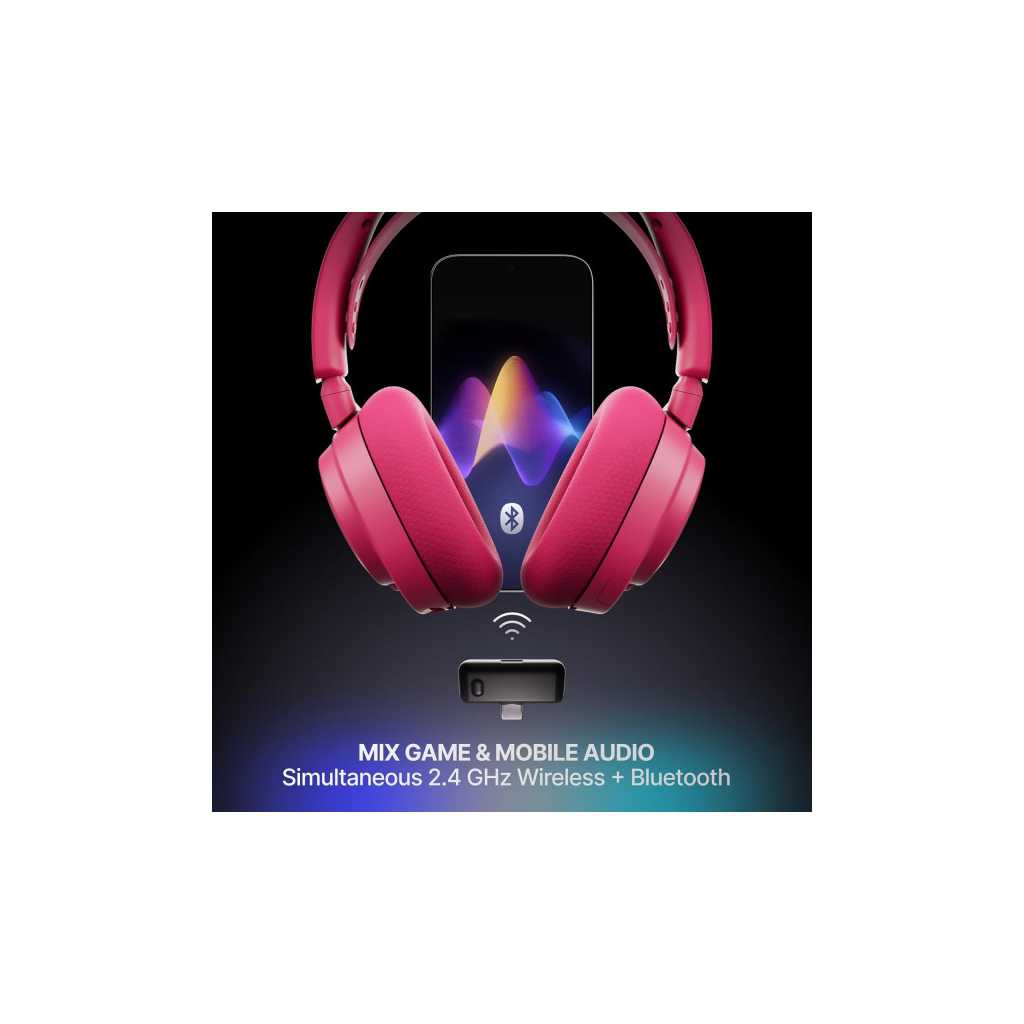 Навушники SteelSeries Arctis Nova 7 Gen 2 Wireless Magenta (61732) - зображення 6