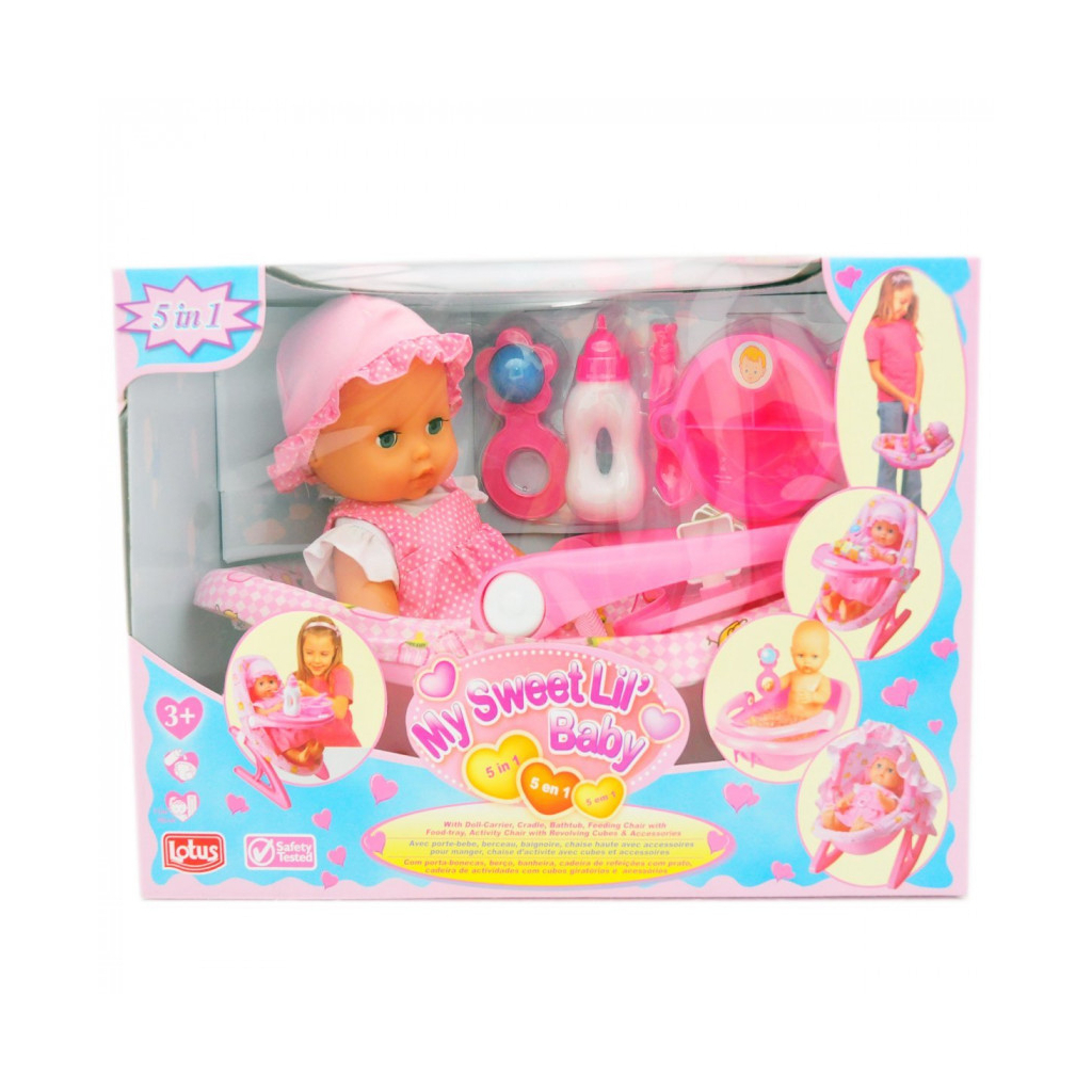 Пупс Lotus м'який 38 см із гойдалкою (6534082) - зображення 1