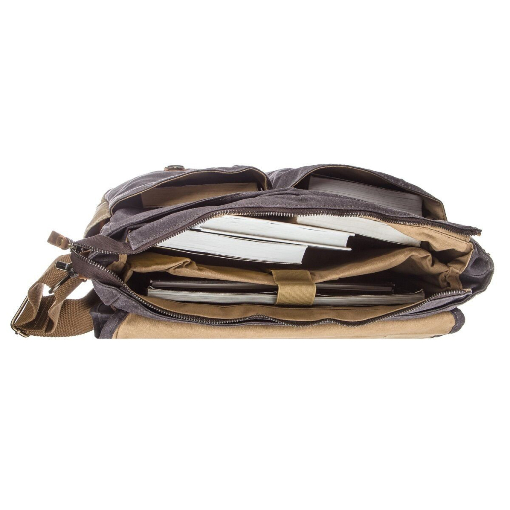 Сумка Vintage Текстильна Сіра (20059) - зображення 4